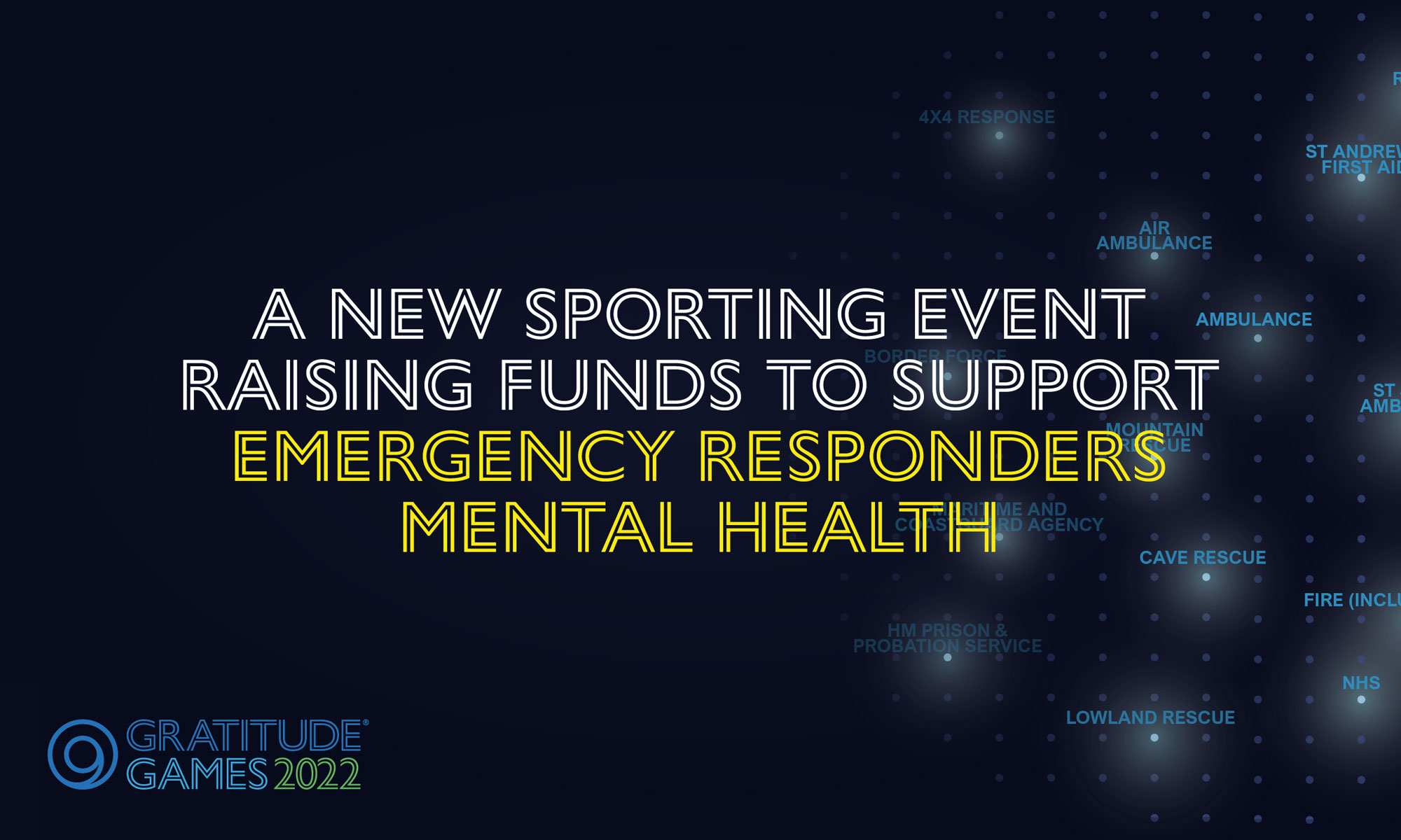 Gratitude Games, a new sporting event raising funds to support Emergency Responders mental health