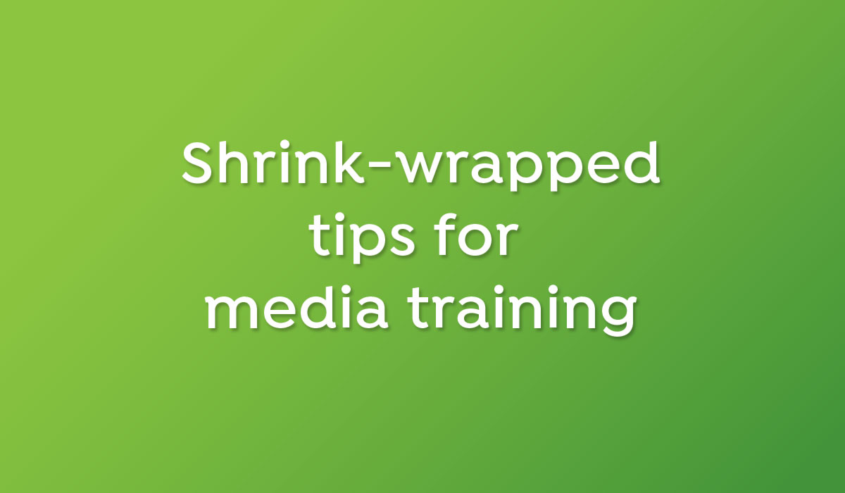 Shrink-Wrapped tips for media training